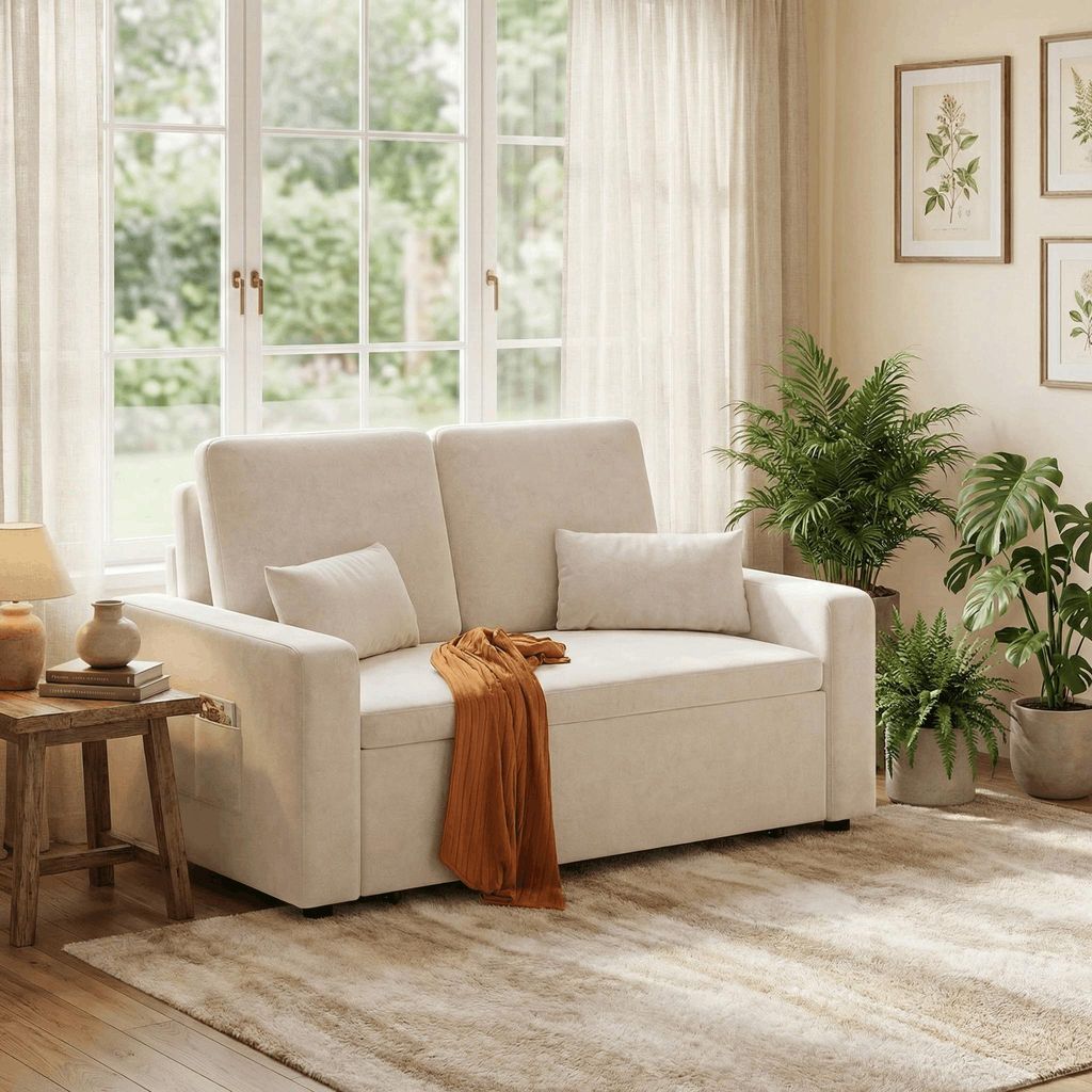 Schlafsofa BEALIFE 147x82x87 cm 2-Sitzer mit Schlaffunktion