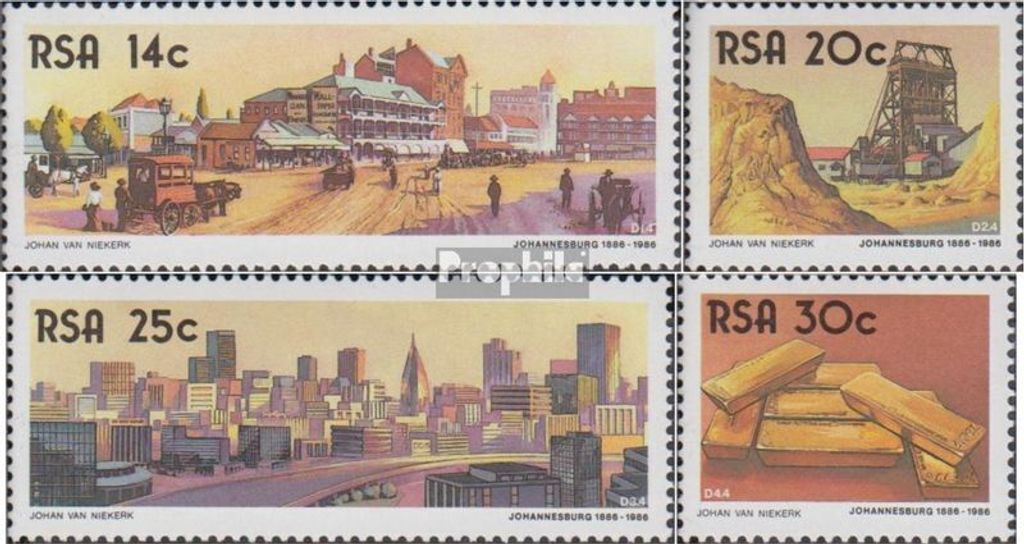 Briefmarken Südafrika 1986 Mi 693-696 (kompl.Ausg.) postfrisch Johannesburg