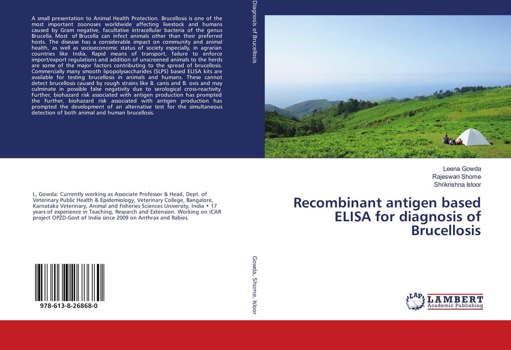 Recombinant antigen based ELISA for diagnosis of Brucellosis
