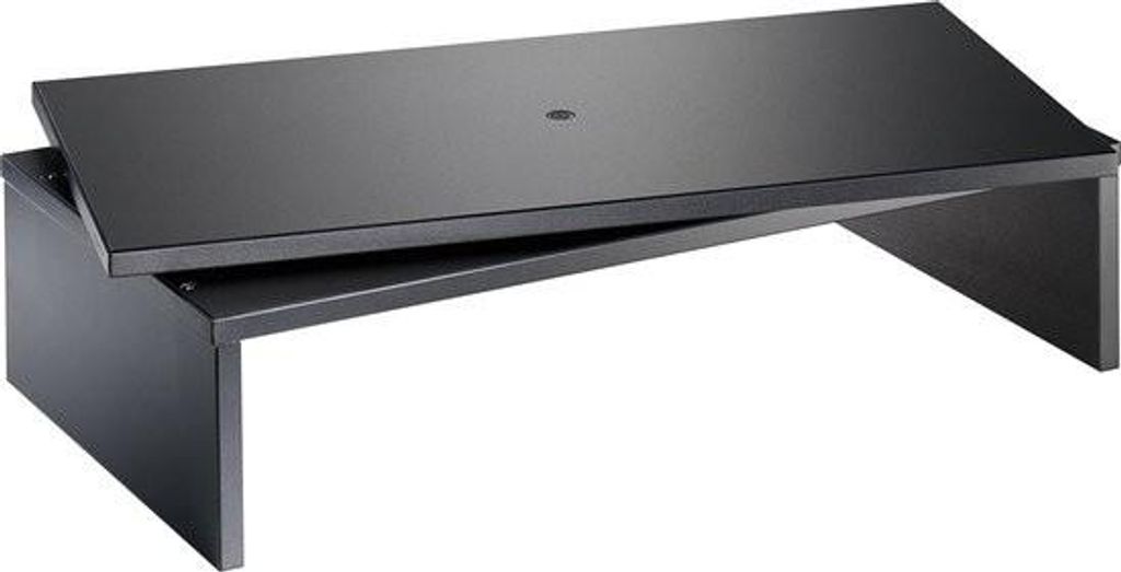 Table TV, support TV et écran pivotant, pied rotatif 360°, Image du produit 