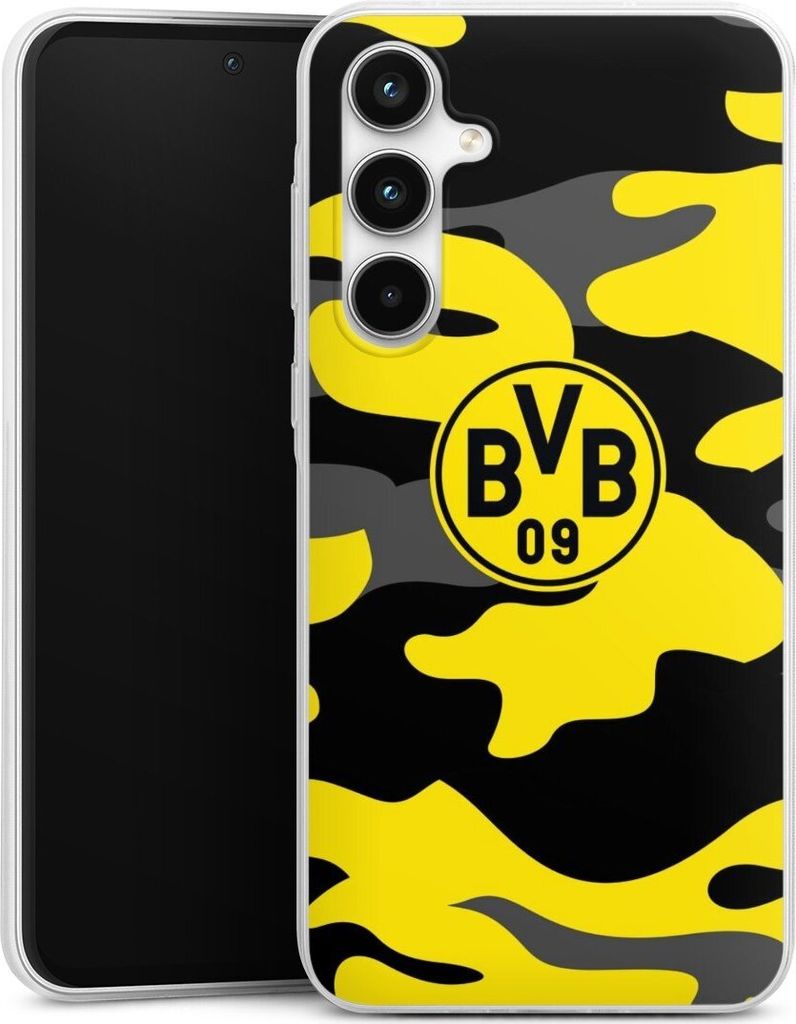 DeinDesign Slim Hülle für Samsung Galaxy A35 5G Silikon Case Ultra Dünn Handyhülle BVB Borussia Dortmund Fanartikel