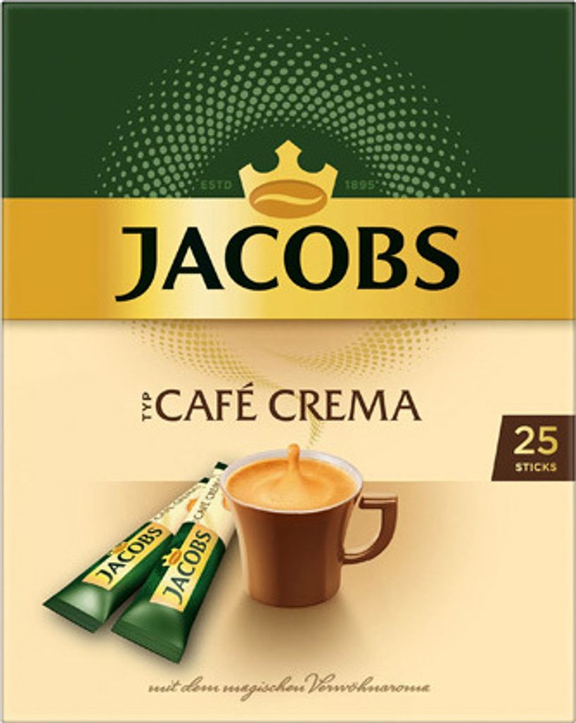 Jacobs löslicher Kaffee Café Crema, 25 Instant Kaffee Produktbild 7