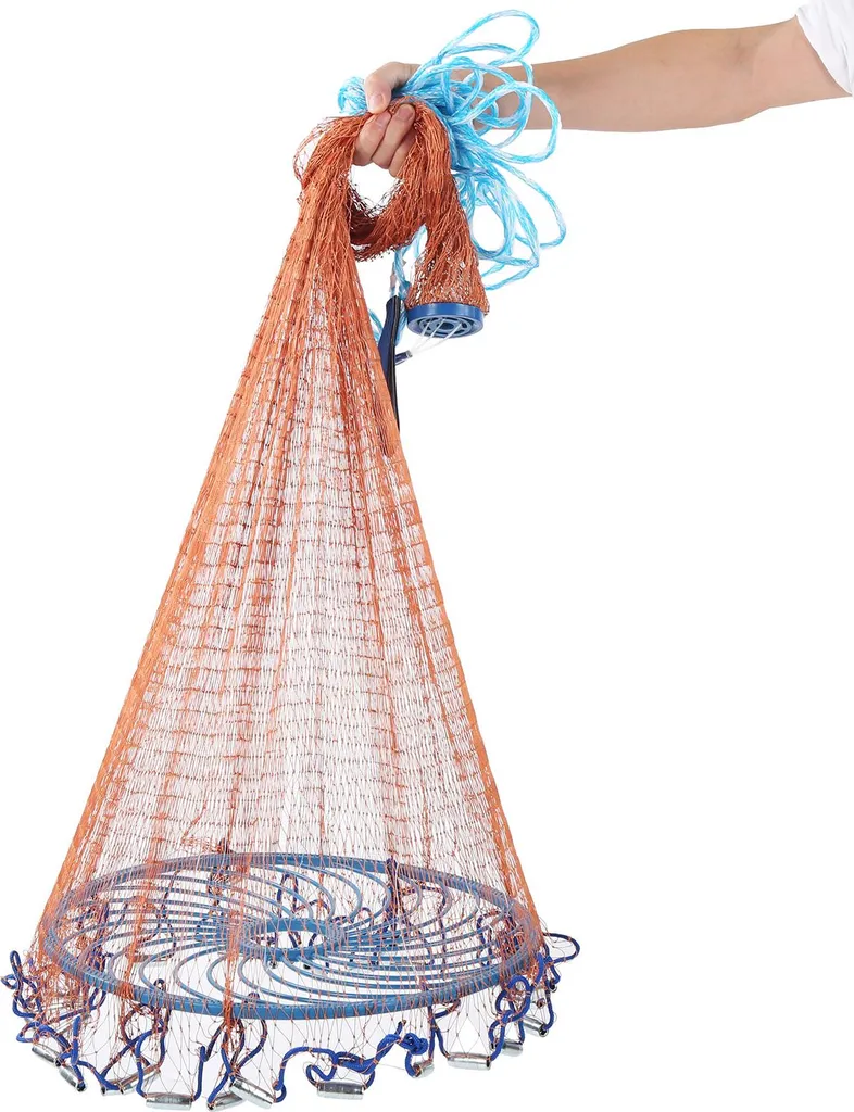 Épervier de pêche à la main 240cm en nylon robuste pour lancer facile - 2
