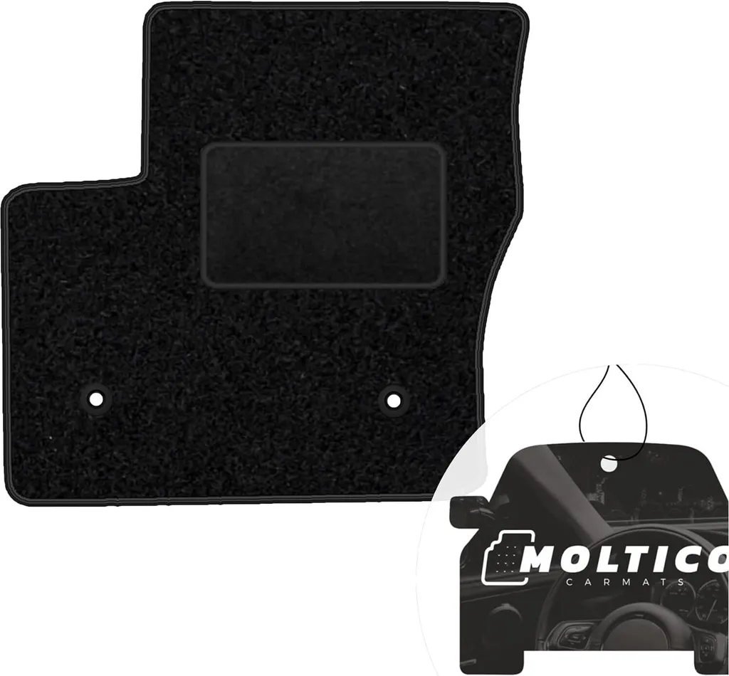 Tappeto Guida Ford Escort IV (1986-90) Nero Velours moto-MOLTICO