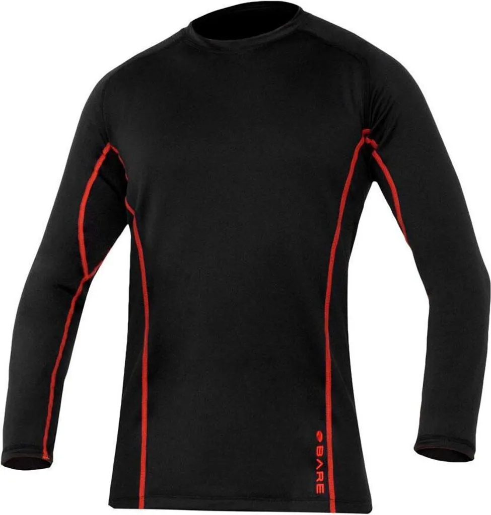 Top thermique Bare Ultrawarmth manches longues noir XL anti-UV mer