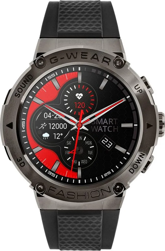 Montre connectée Watchmark G-WEAR noire avec moniteur de fréquence HC