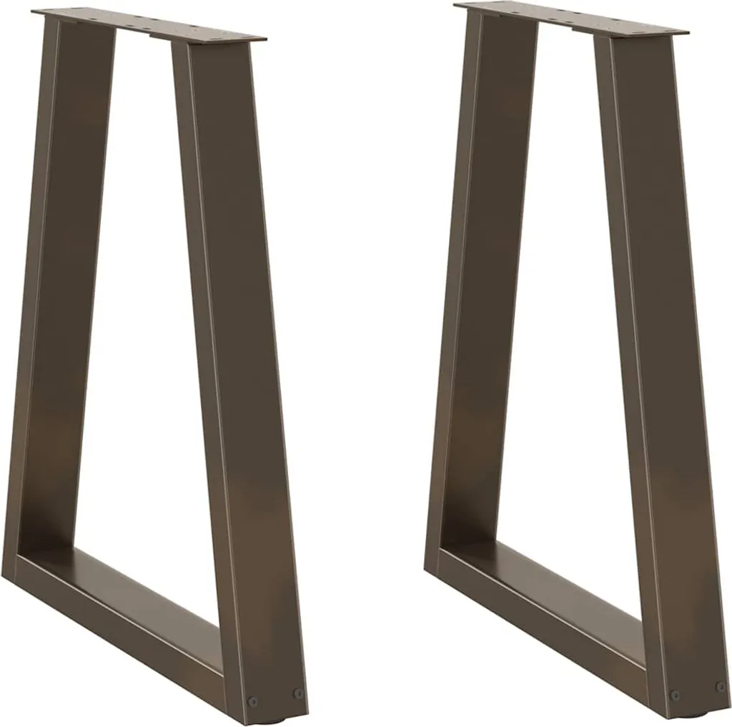 Gambe Tavolo DIY in Acciaio 60x72cm - Supporto a V per Carichi Pesanti