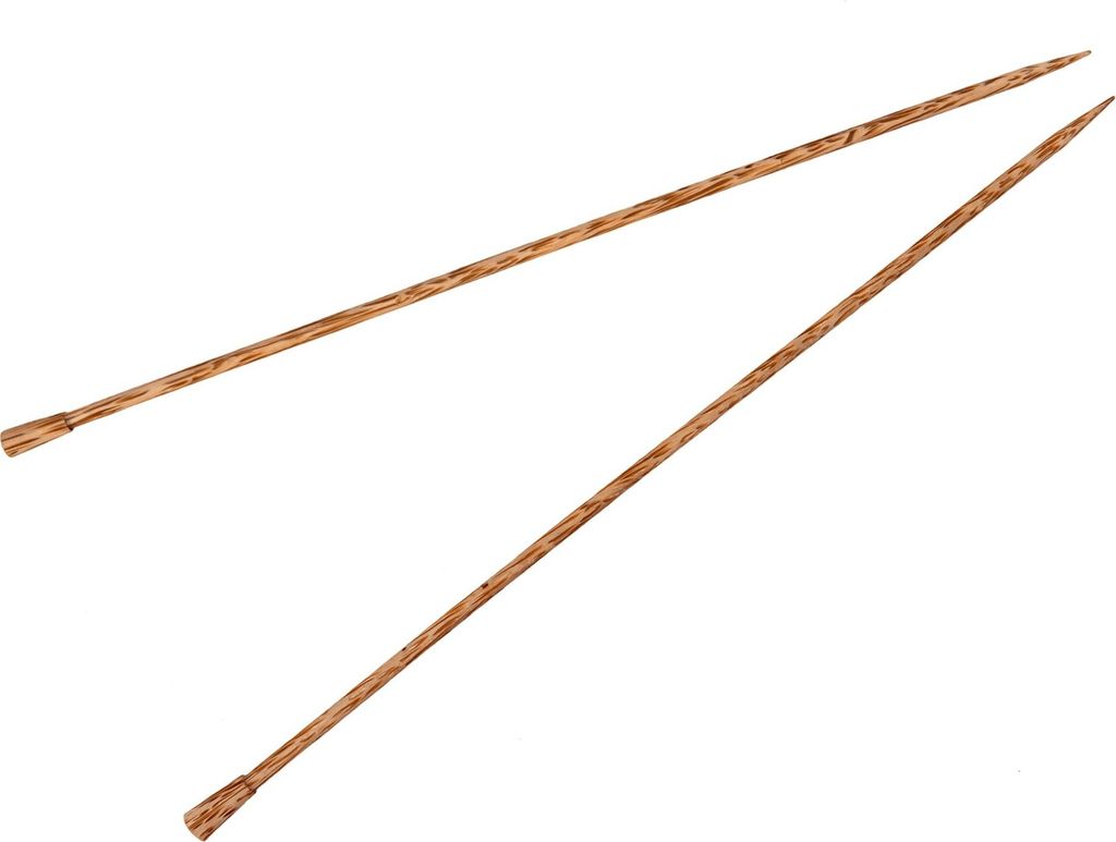 Handschmeichler! Stricknadeln edles Palmholz 35 cm, Gr. 5,5 mm