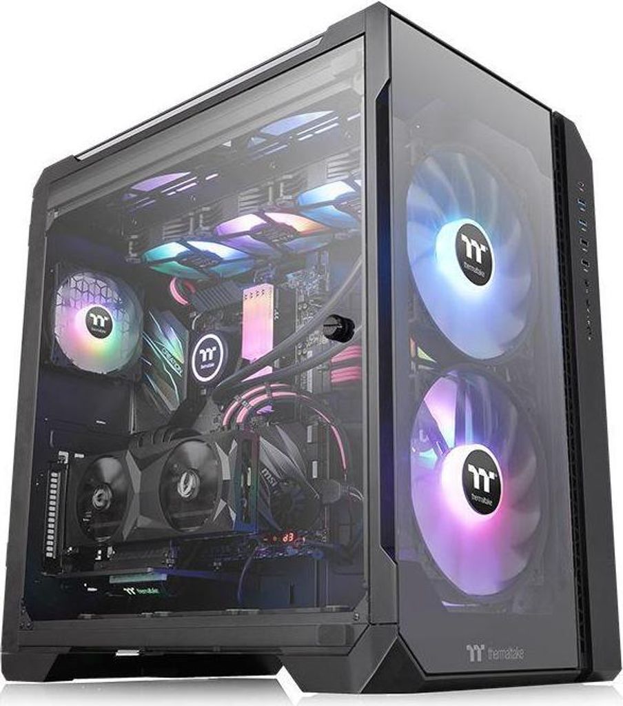 Thermaltake View 51 TG ARGB, Tour Midi, PC, Noir, ATX, Image du produit 