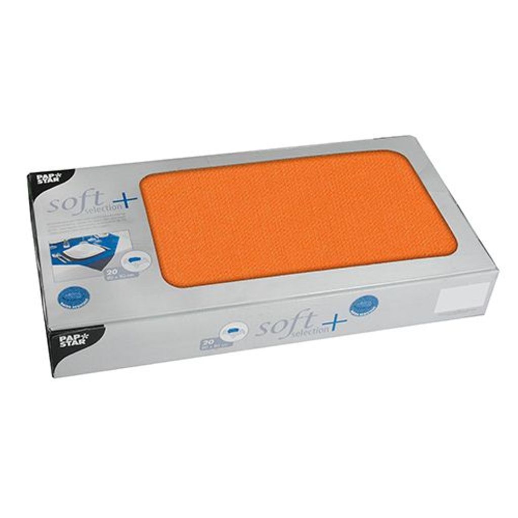 Papstar Mitteldecken, stoffähnlich, Vlies "soft selection plus" 80 cm x 80 cm nektarine, 5 x 20 Stück