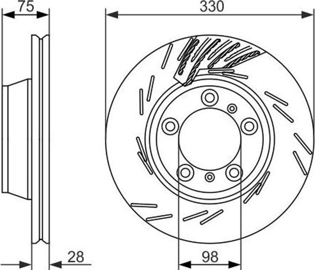 Bosch 0986479732 Disque de Frein Haute Performance pour Cayenne et Panamera