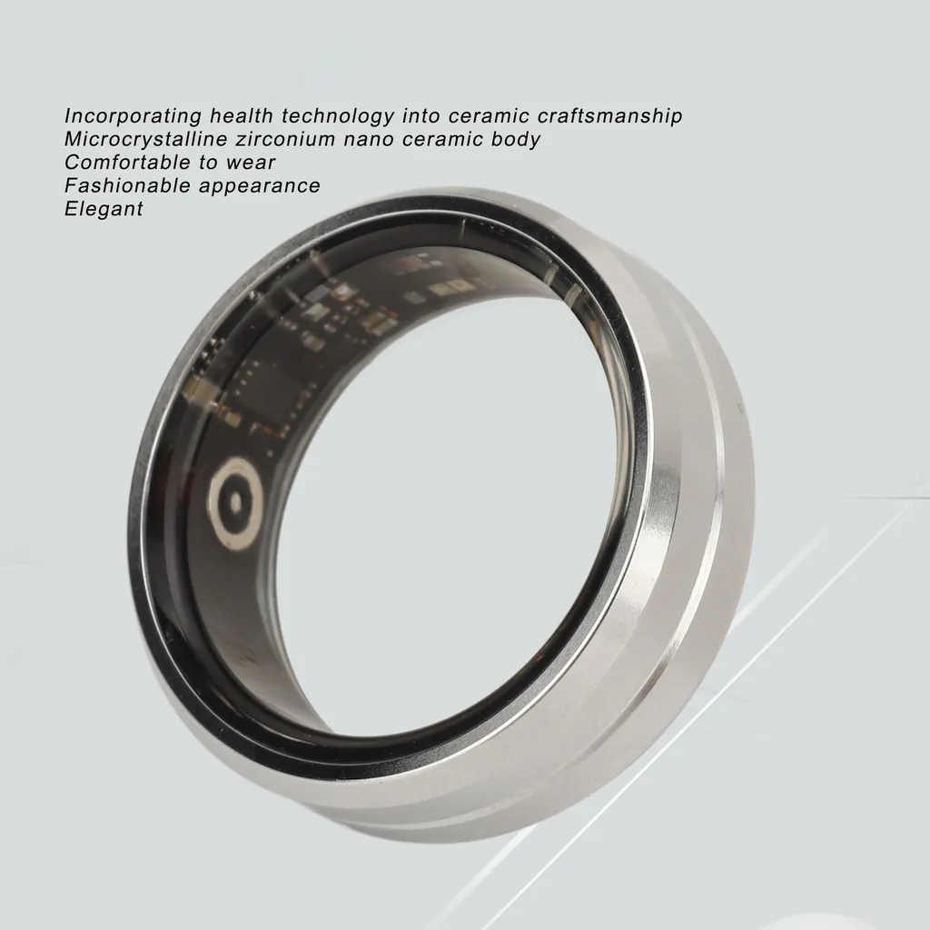 Tracker Santé Discret Smart Ring Argent n° 12 Solution Sommeil IP68 - 2