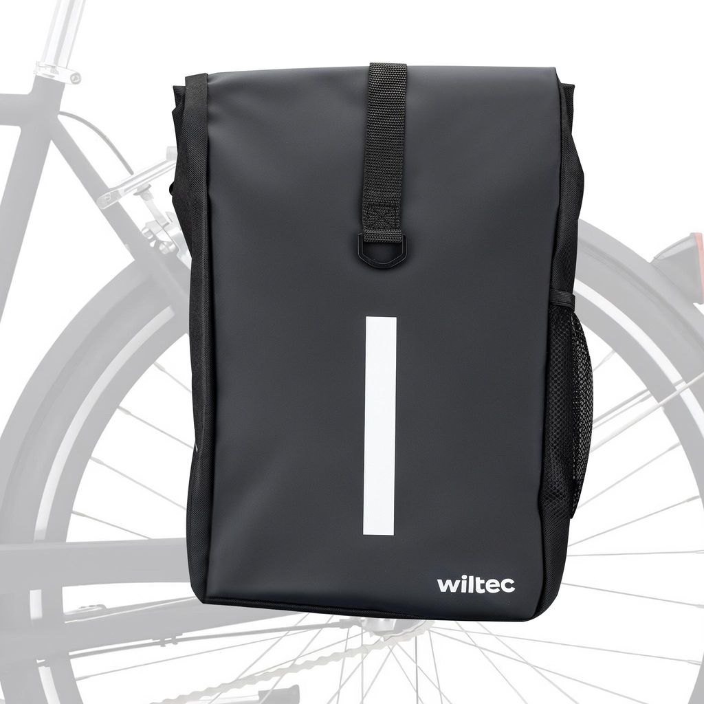 Wiltec Sacoche étanche pour porte-bagages noir mat – Image du produit 