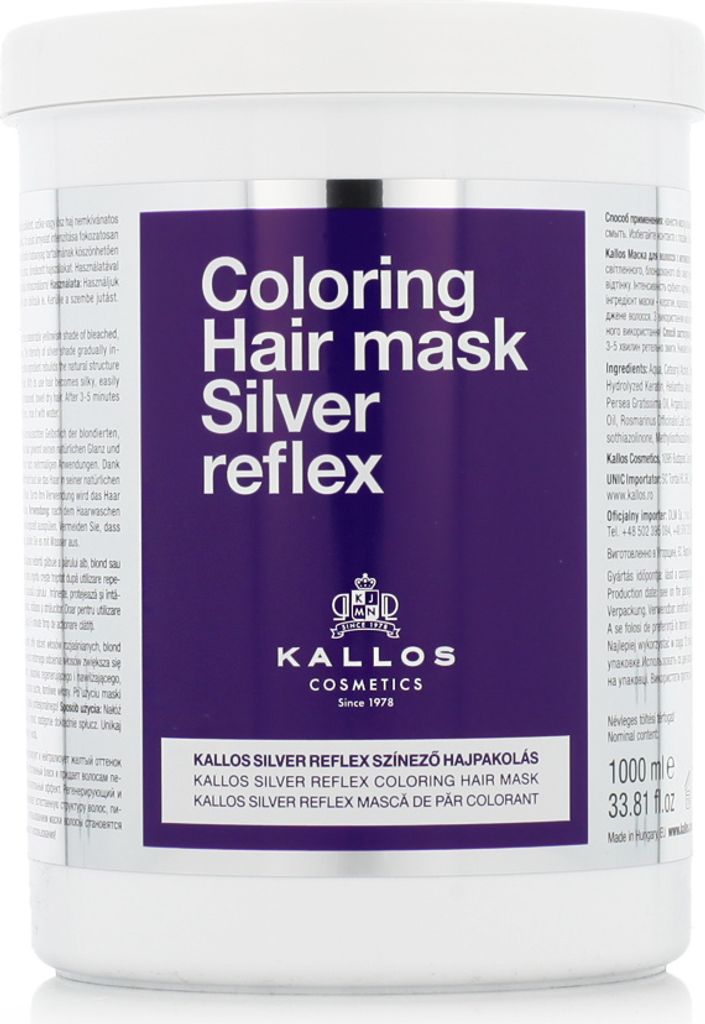 Kallos Silver Reflex Maschera colorante per capelli 1000 ml Immagine del prodotto 