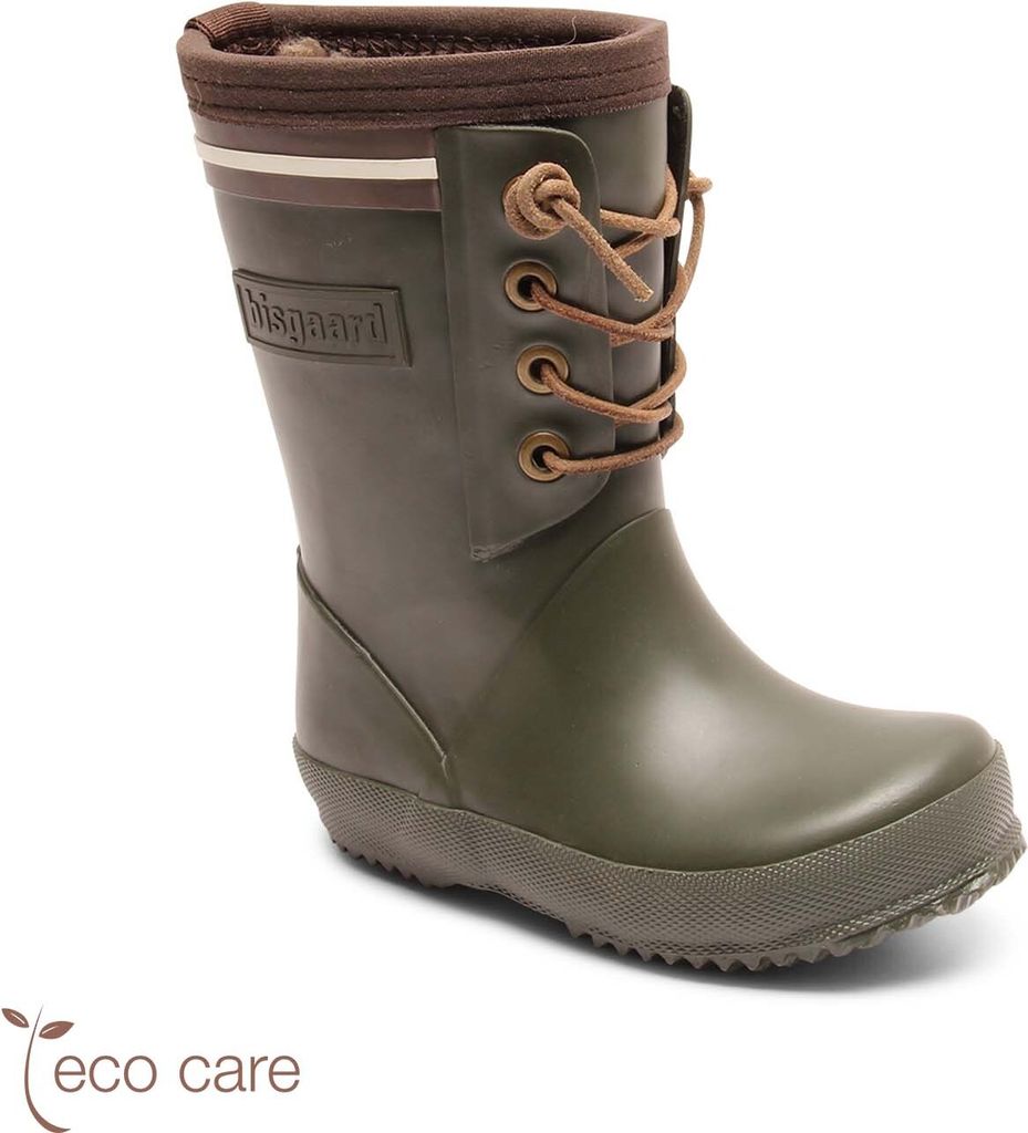 bisgaard 5714163384710, Stiefel, Kind, Grün, Breite Passform, Schnürverschluss, Gummi