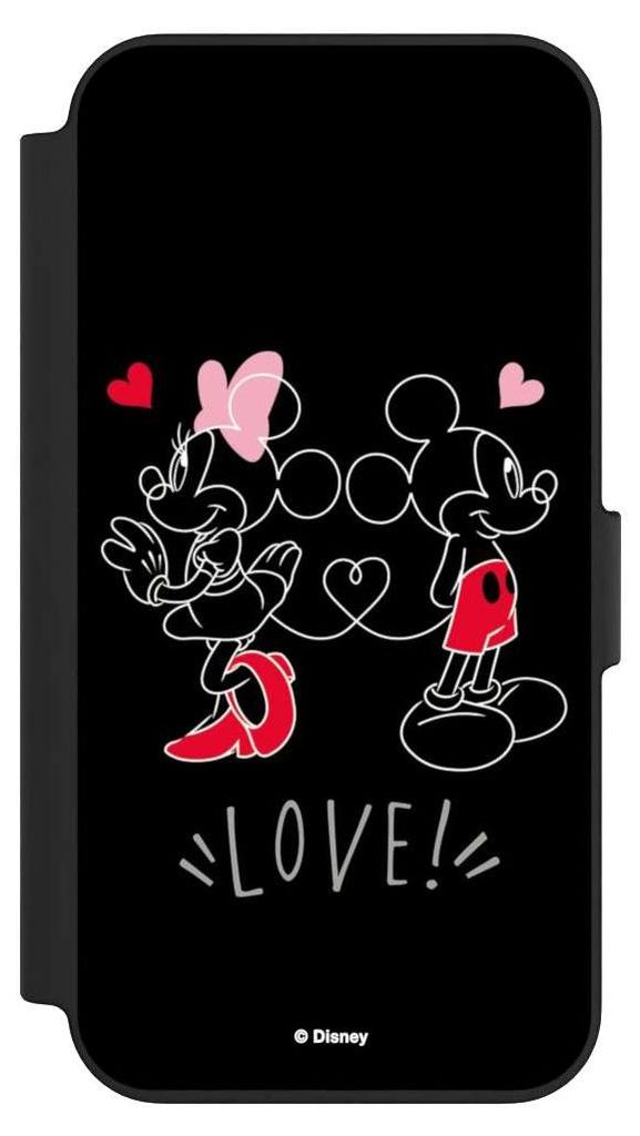 NIVOCASE Klapphülle für Apple iPhone 13 Handyhülle aus Kunst Leder NIVOflip schwarz Disney Liebe
