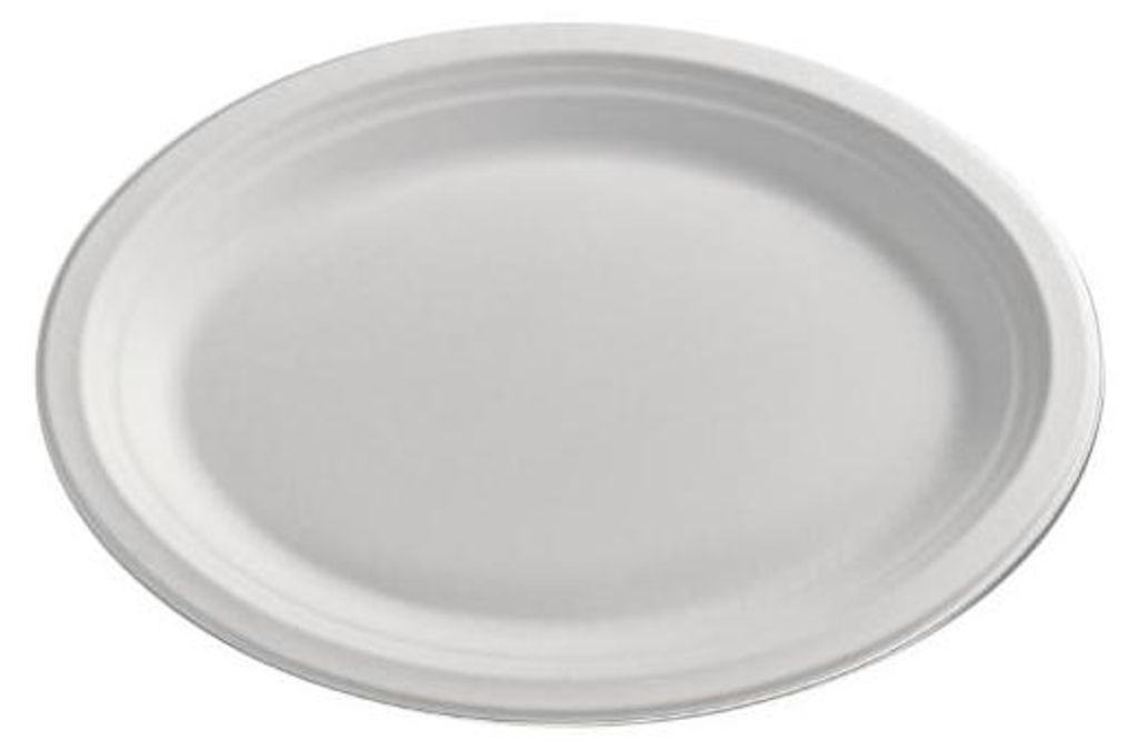 Piatto ovale 29x19cm 10'' polpa di canna 50pz Immagine del prodotto 