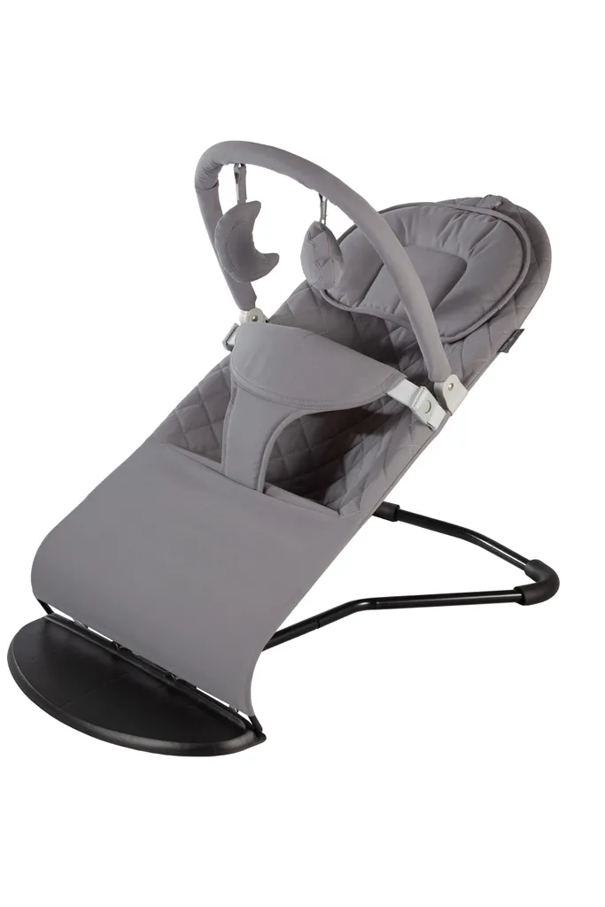 Transat Bébé Born Lucky Gris - Transat Réglable et Pliable avec Arche - 3