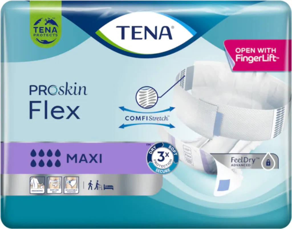 TENA PROskin Flex Maxi XL assorbente per incontinenza da pesante a molto pesante, 21 assorbenti