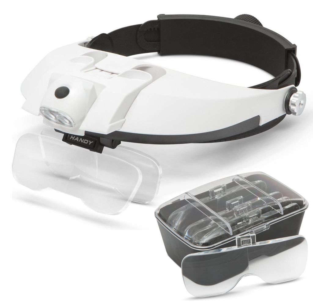 HANDY - Lampe loupe Lunettes loupe avec lumière LED - Loupe Image du produit 