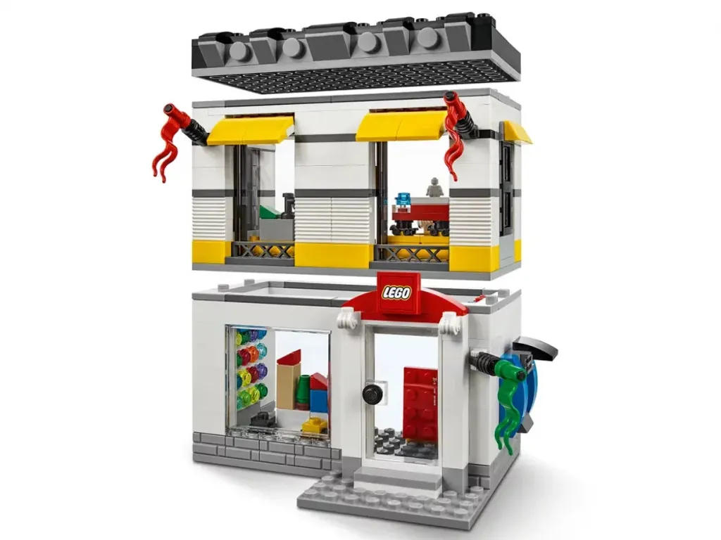 LEGO 40305 Micro Store avec Mur Pick-a-Brick et 2 Figurines de Jeu