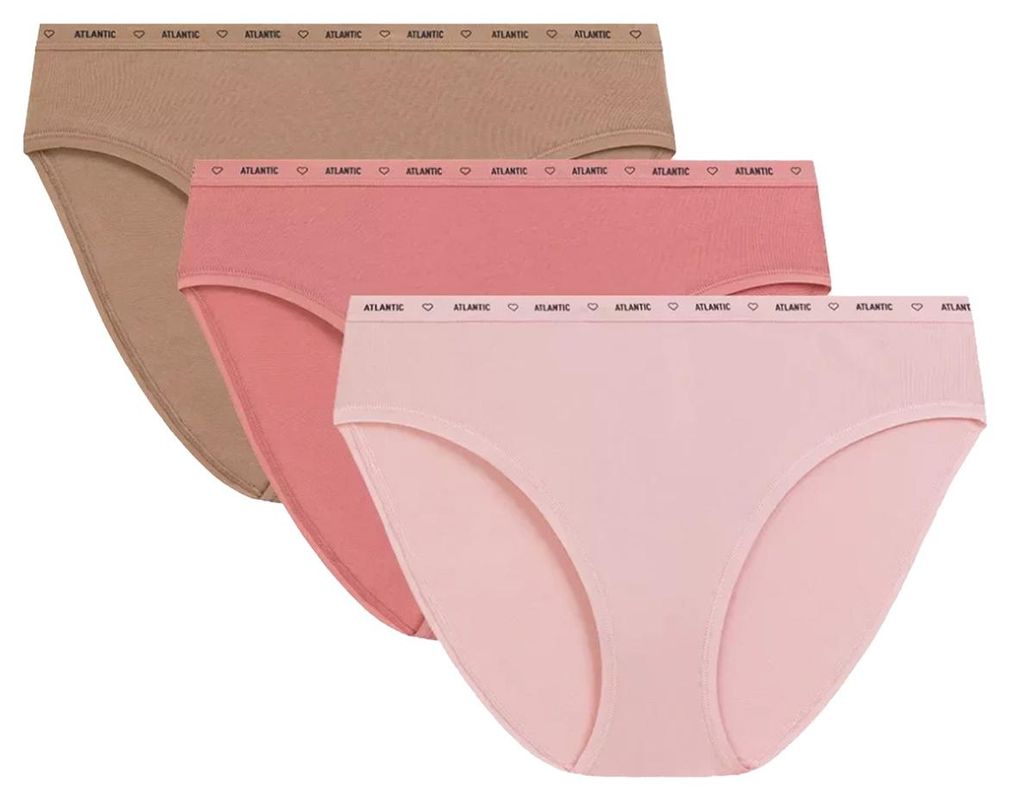 Figi Damen High Leg Atlantic 3-Pack XL aus weicher Baumwolle mit Elasthan