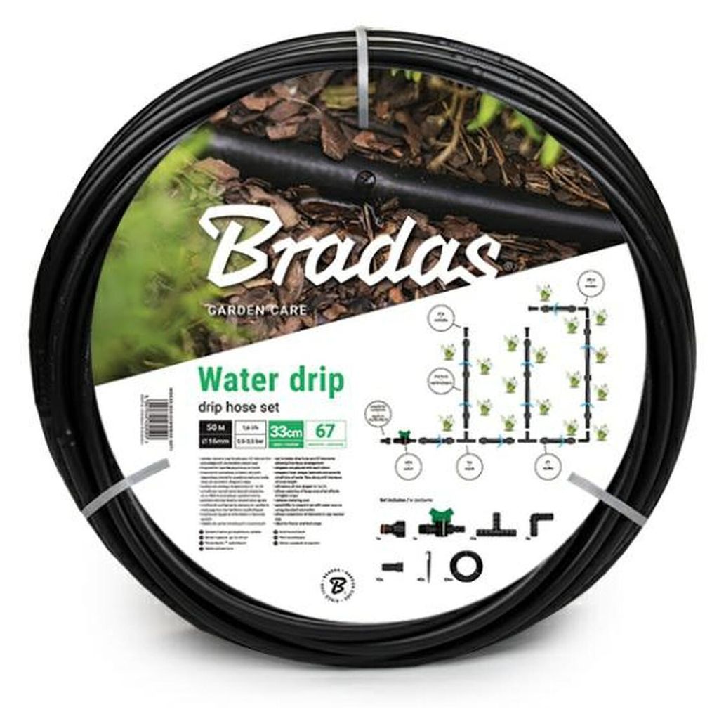 BRADAS Tropfschlauch-Set Water Drip 50 m mit 67 Zubehörteilen