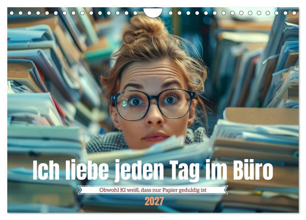 Ich liebe jeden Tag im Büro (Wandkalender 2027 DIN A4 quer), CALVENDO Monatskalender