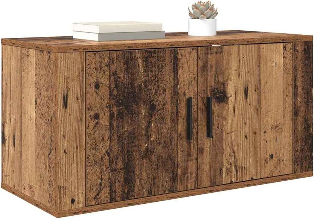 Wandmontiertes TV-Regal Altholz 80 x 34,5 x 40 cm Holzwerkstoff