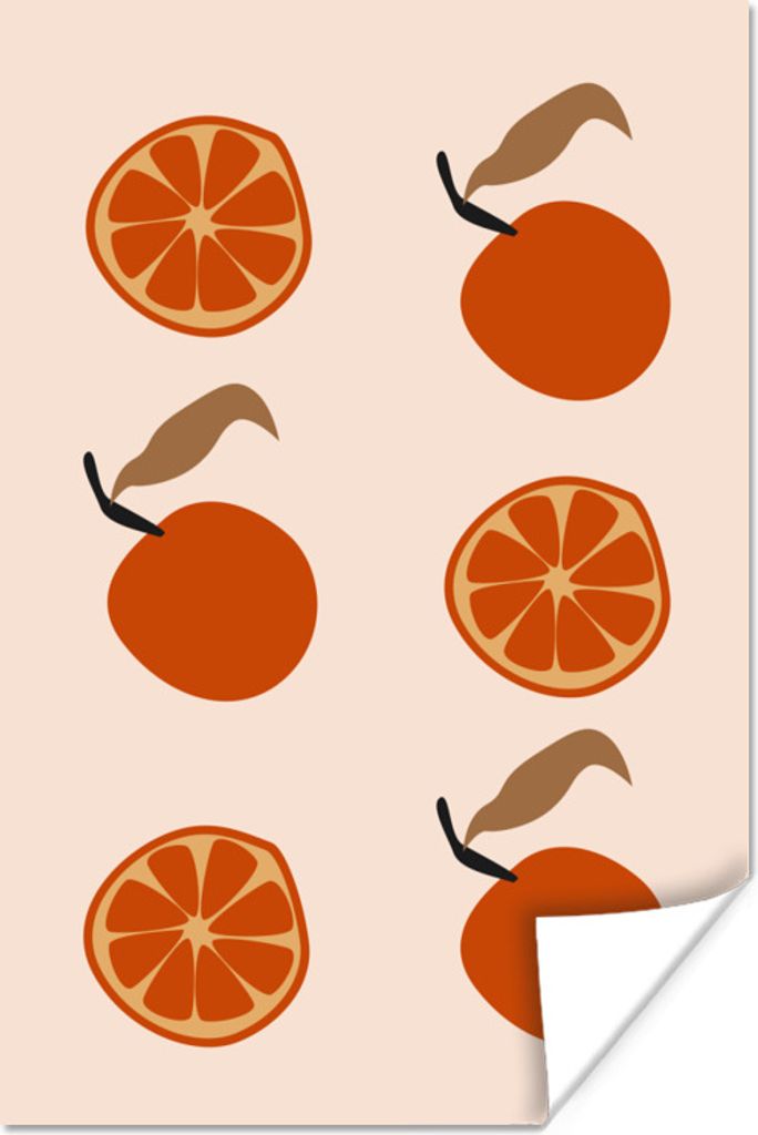MuchoWow Poster Sommer - Tomaten - Muster 20x30 cm - Papierdruck