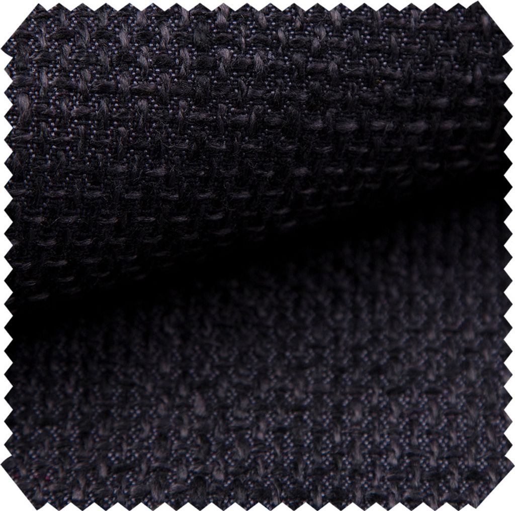 novely LANZ Premium Möbelstoff mit Schwerem Webcharakter - Grob Gewebter Polsterstoff - Pflegeleichte Meterware 1lfm - Farbe: 07 Schwarz