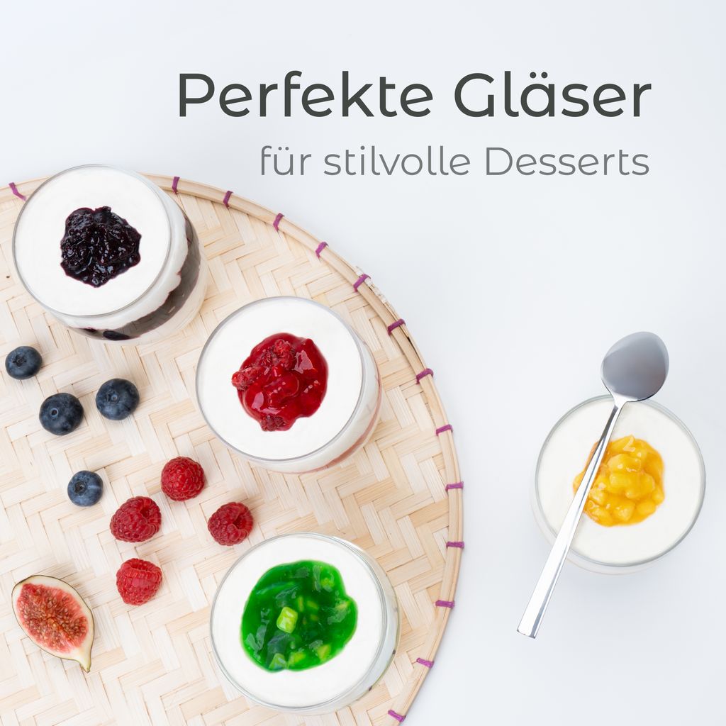 KONZEPT Dessertgläser 12-teiliges Set aus Glas, große Produktbild 4