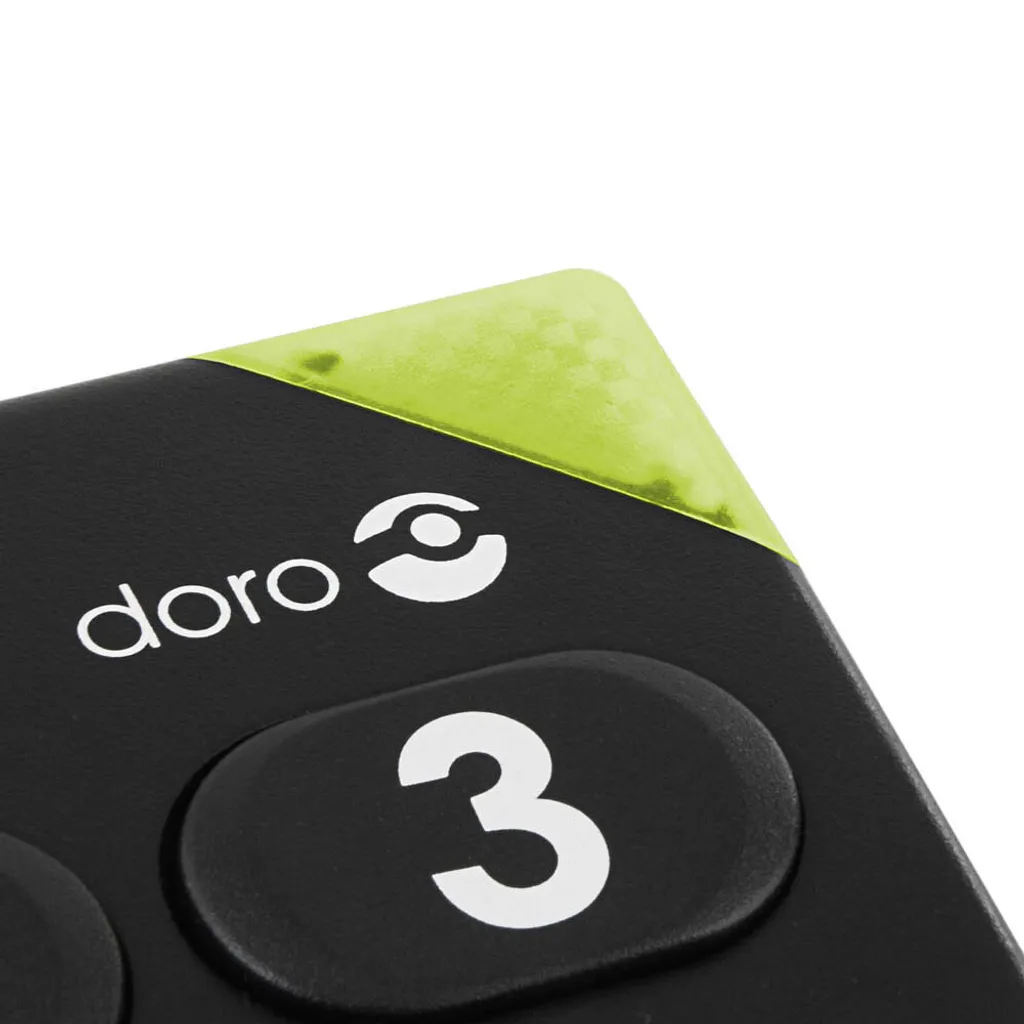 Doro PhoneEasy 311c Téléphone Fixe Noir avec Flash Lumineux d'Appel - 2