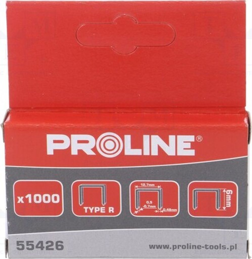 1x Heftklammern L: 6mm B: 12,7mm Verwendung: PRE-55042 1000Stk. 55426 Allgemeine