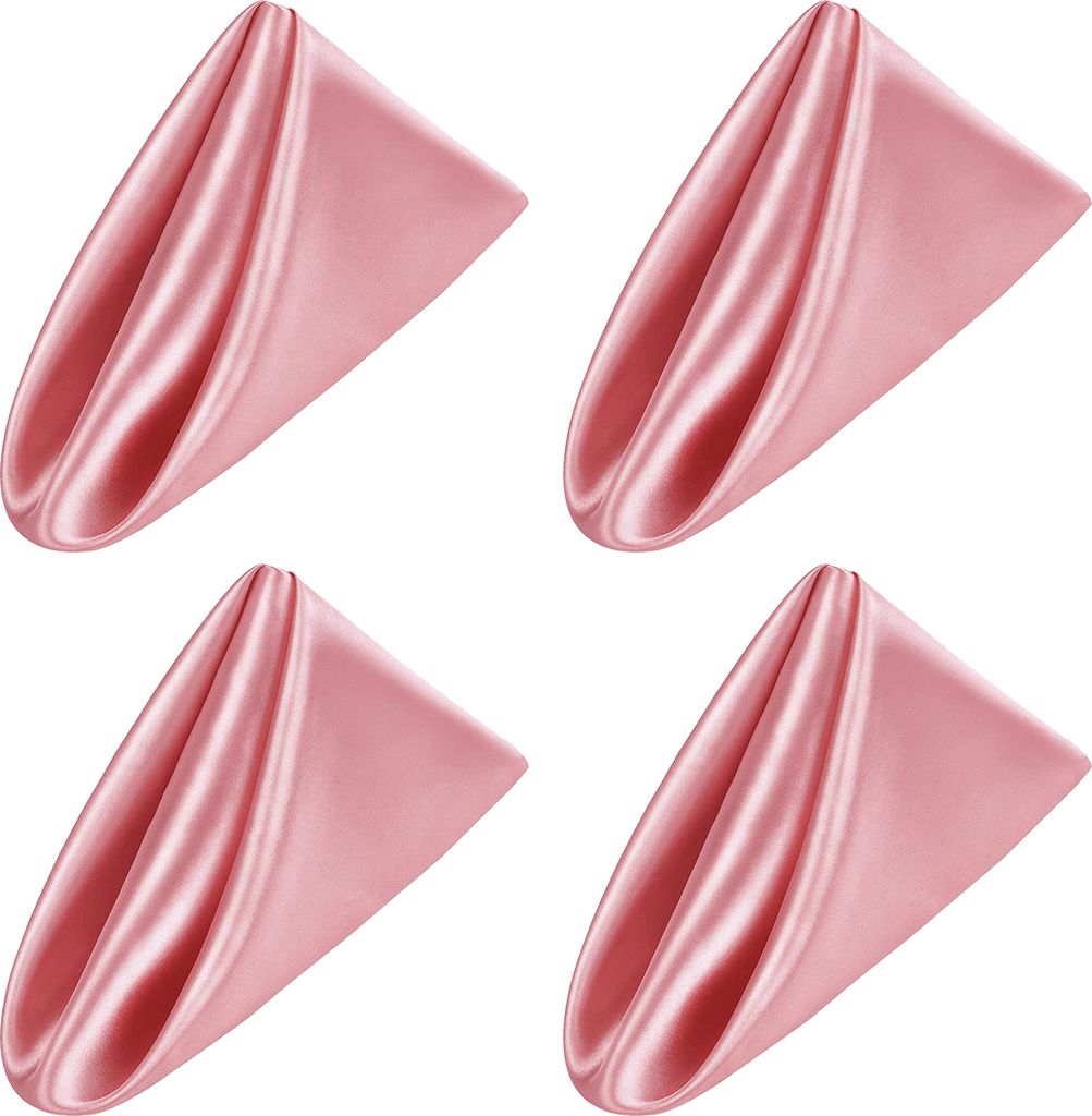 4-teiliges waschbares Servietten-Set, verstärkte Kanten, lebendige Farbe, leicht zu reinigen, wiederverwendbare Servietten, Party-Dinner-Dekorationen