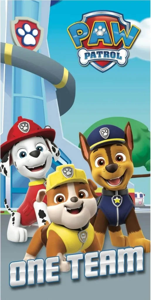 Paw Patrol Bagno Tuch One Team 70 x 140 cm