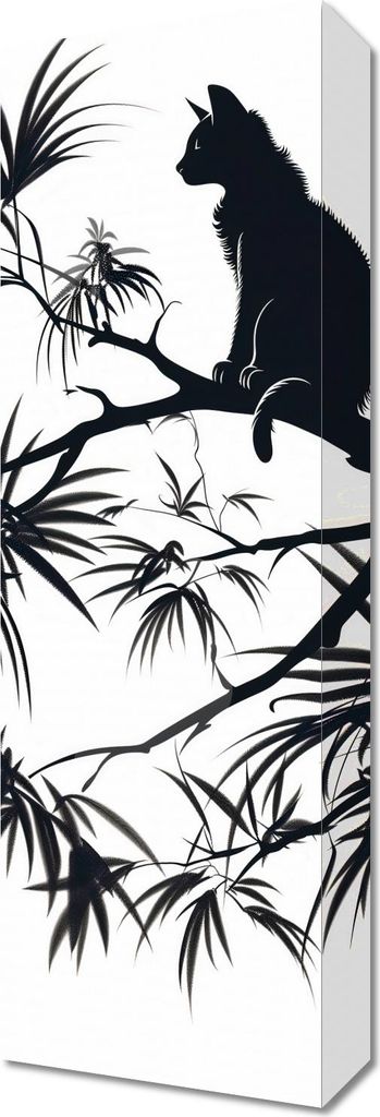 Bild 20x60cm Auf dem Ast