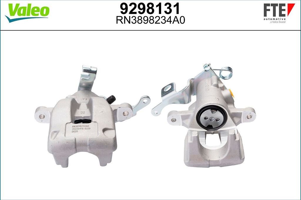 FTE Bremssattel Hinten Rechts für CITROËN C4 Grand Picasso I (UA) Ø38mm Grau 9298131