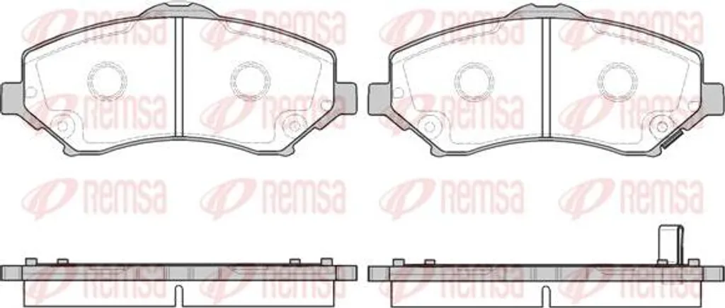 Plaquettes de Frein Silencieuses REMSA 1259.02 pour Freemont et Wrangler