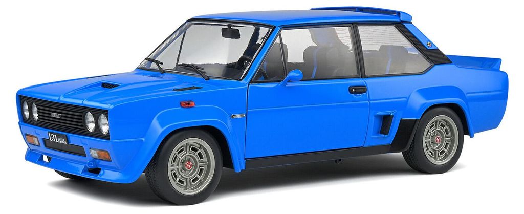 Solido Modellauto Maßstab 1:18 Fiat 131 Abarth blau 1980 S1806004