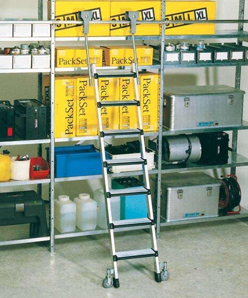 ZARGES Comfortstep Trec LH - LM-Stufen-Regalleiter 8 Stufen 41414