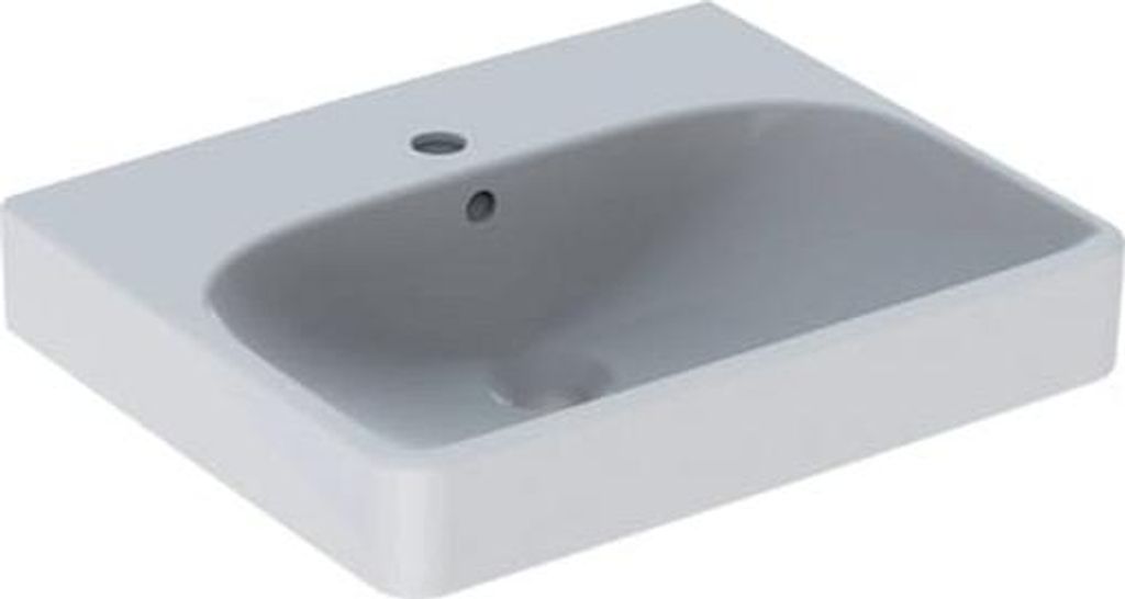 Geberit Smyle Square Wand-WC Tiefspüler, verkürzte Ausladung, geschlossene Form, rimfree 500379, 500.379.01.1