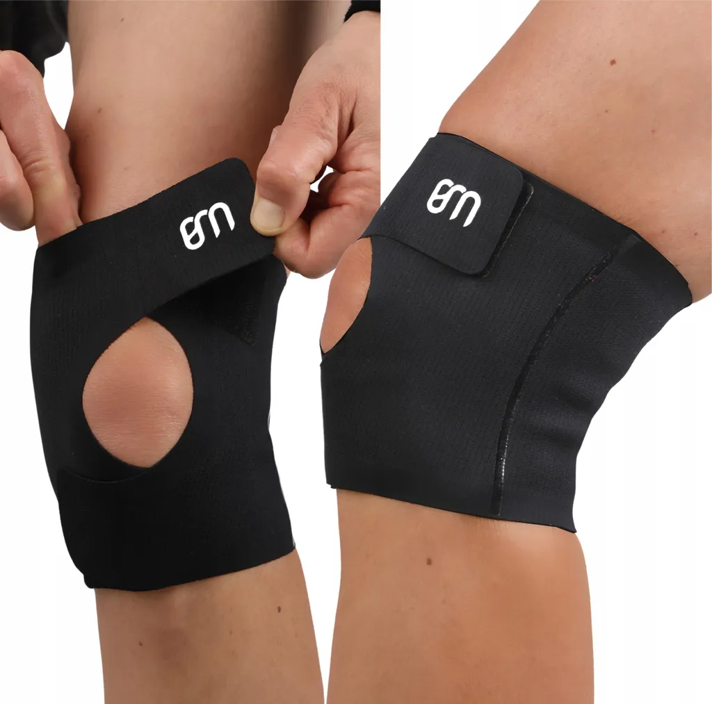 Stabilisateur Genou Élastique Noir Confortable - Ajustement 35-47 cm - 5
