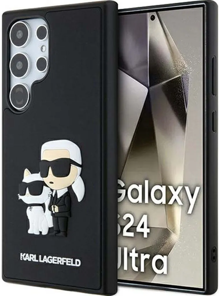 Karl Lagerfeld KLHCS24L3DRKCNK S24 Ultra - Protezione 3D Gommata Nero