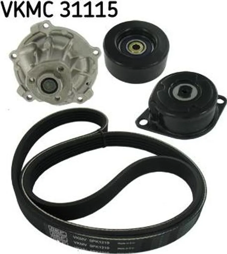 Kit pompe à eau et courroies crantées pour Polo 6N Lupo Caddy Arosa