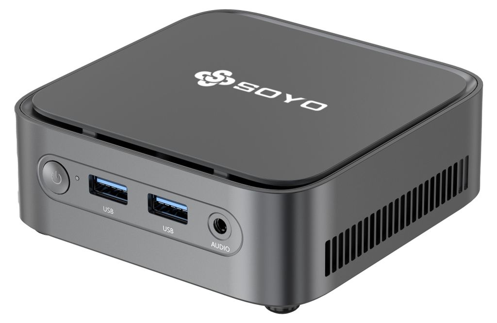 SOYO Mini PC M4 Plus2, Intel N150, 16GB RAM, 512GB SSD, Windows 11, 4K Triple-Display, Kompakter Desktop