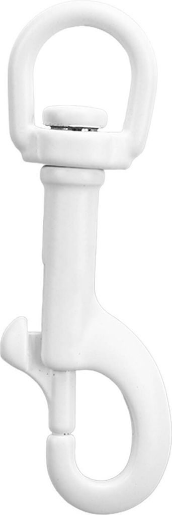 75 mm drehbarer Augenbolzen Snap Hook DT75B 316 Edelstahl Marine Grade Single Ended Tauchclip für Keychain Hunde -Leinenkamera -Gurt Weiß