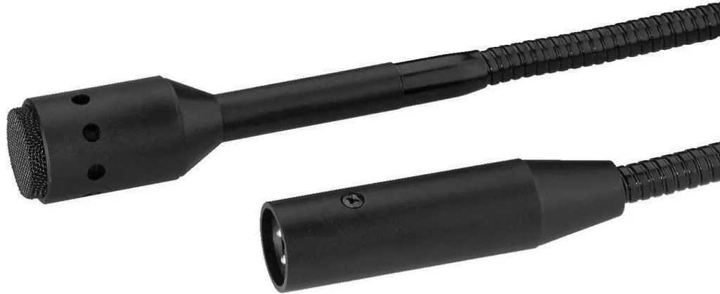 Microphone col de cygne Monacor DMG-600 dynamique pour pupitre