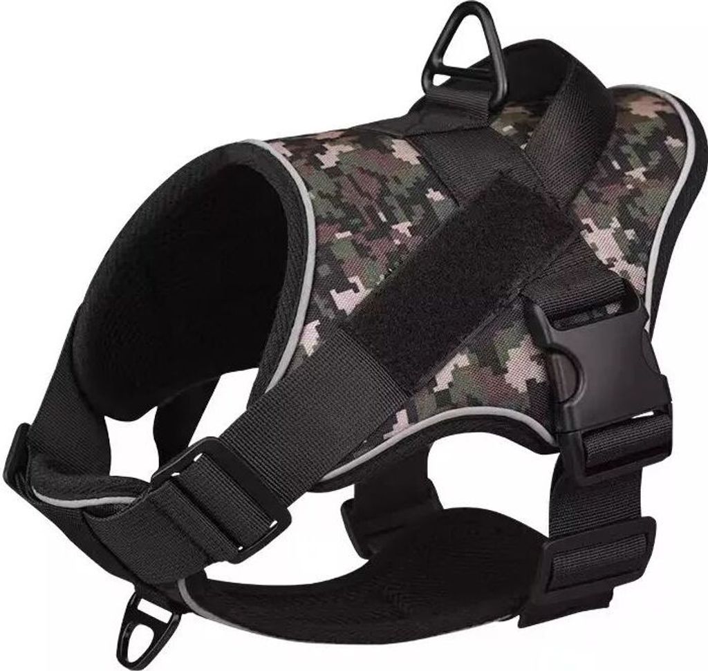 Taktisches Hundegeschirr Oxford Premium Camo Night S