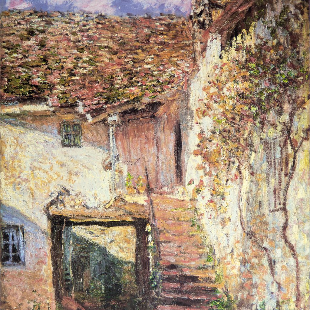 Claude Monet Kunstdruck Bild - Die Treppe, 1878 (70 x 70 cm)